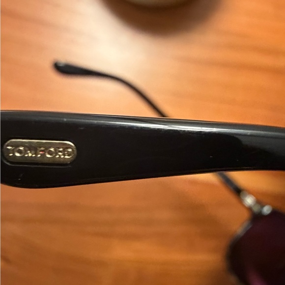 TOM FORD DAMIAN-02 TF 1098 Black Pilot Sunglasses GUC - Picture 10 of 12